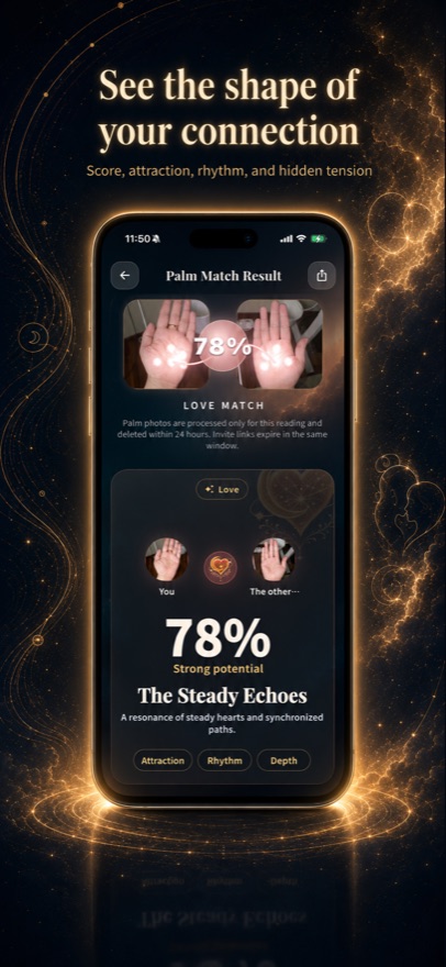 Palmuse Palm Match result with compatibility score